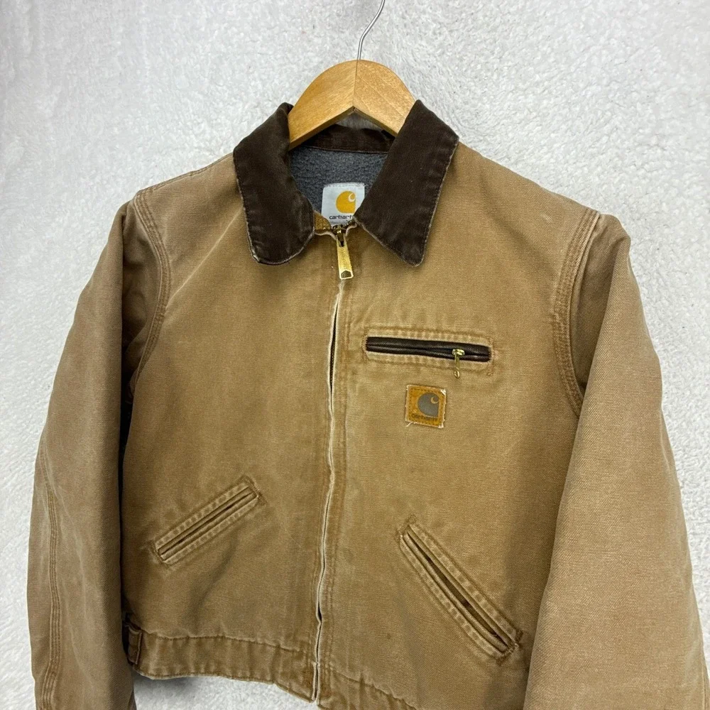Carhartt Detroit Jacket Fleece Lined Youth‎ Large (10/12) YYJ97 BRN Brown